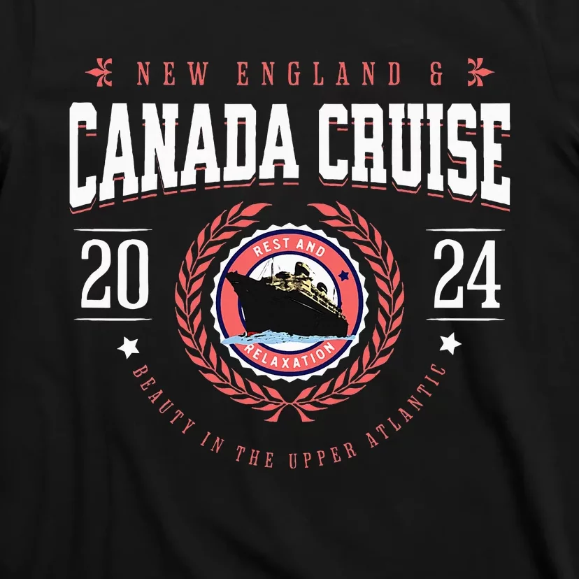 Canada Cruise New England Cruise Vacation Souvenir 2024 T-Shirt