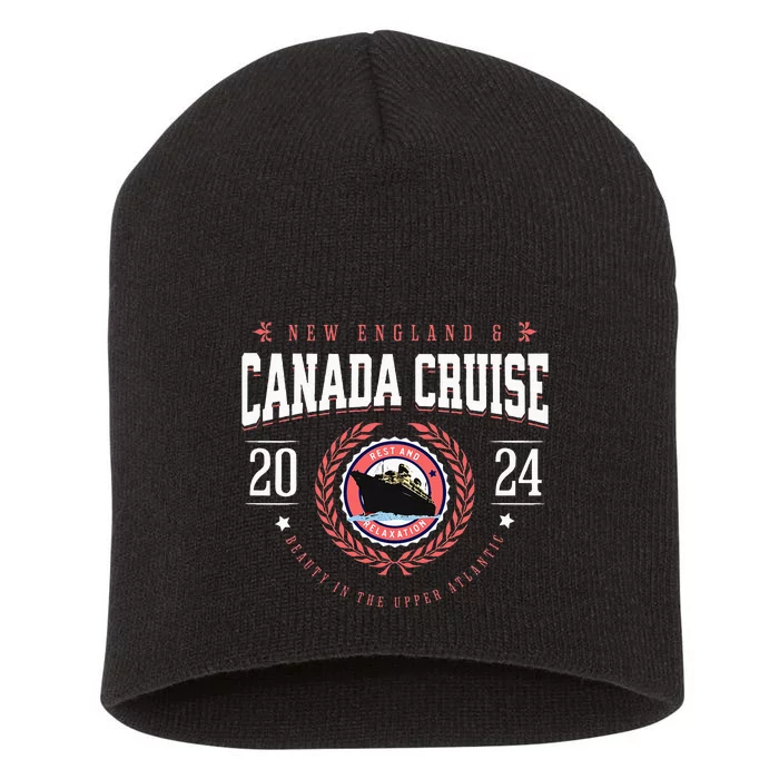 Canada Cruise New England Cruise Vacation Souvenir 2024 Short Acrylic Beanie