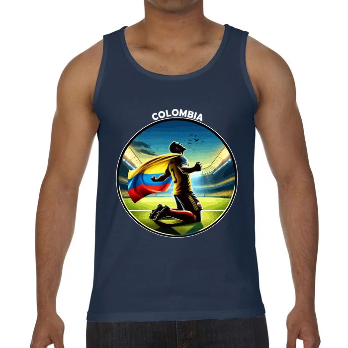 Cool Colombia National Soccer Team With Flag Comfort Colors® Tank Top