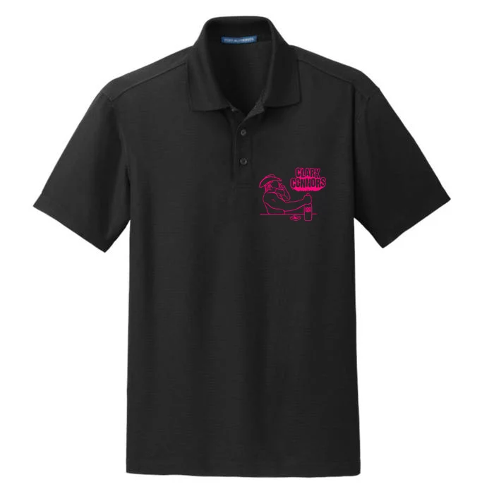 Clark Connors Neon Cowboy Dry Zone Grid Performance Polo