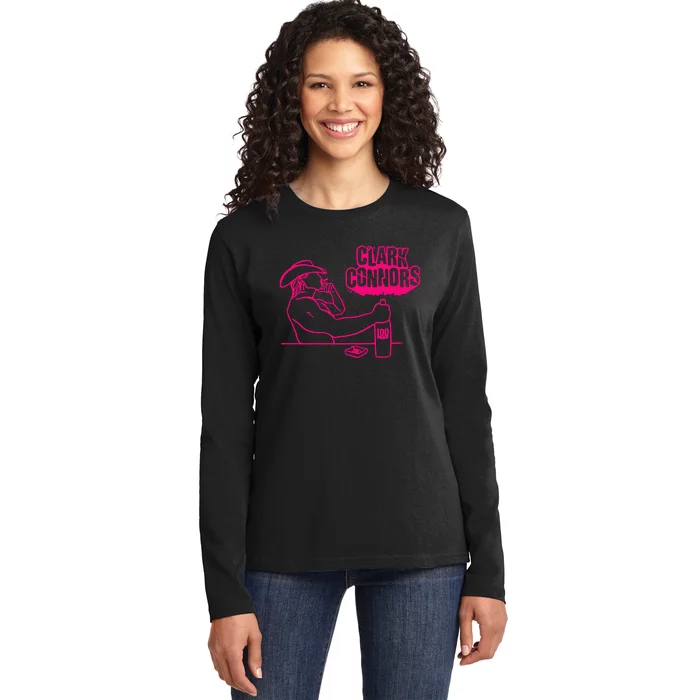 Clark Connors Neon Cowboy Ladies Long Sleeve Shirt