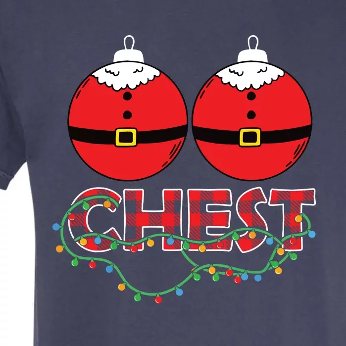 Chestnuts Chest Nuts Christmas Matching Christmas Couples Garment-Dyed Heavyweight T-Shirt