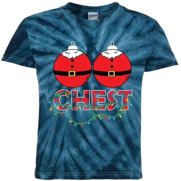 Chestnuts Chest Nuts Christmas Matching Christmas Couples Kids Tie-Dye T-Shirt