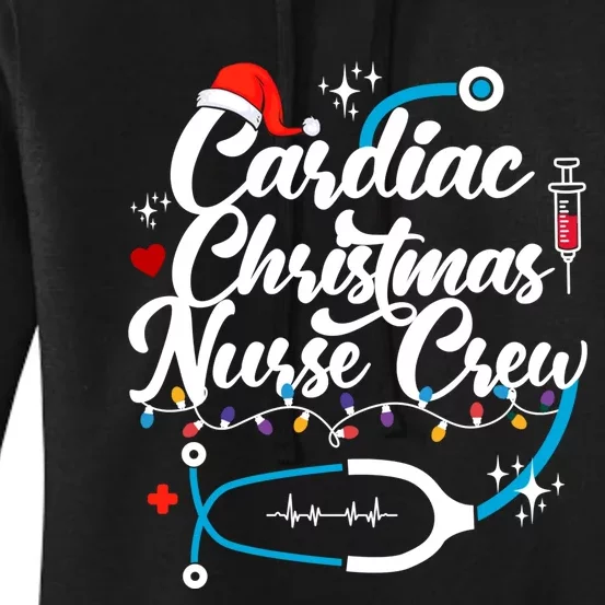 Cardiac Christmas Nurse Crew Holiday Season Women's Pullover Hoodie