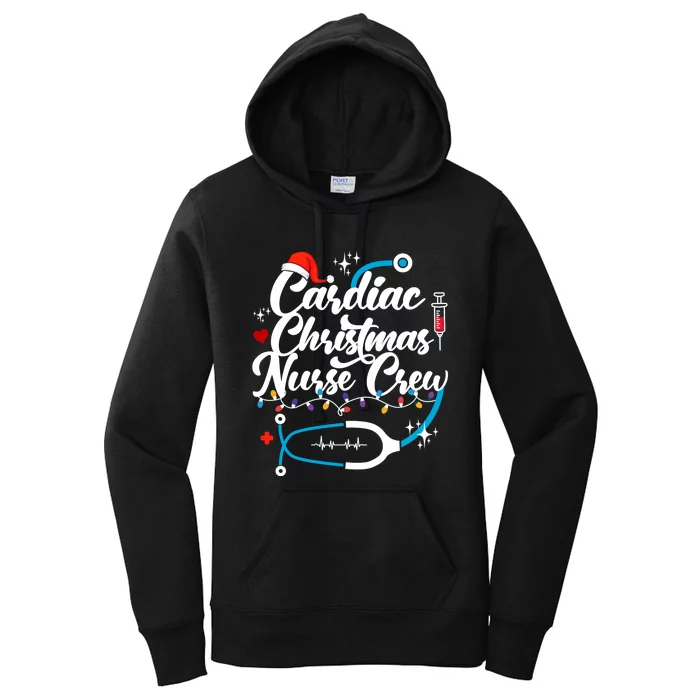 Cardiac Christmas Nurse Crew Holiday Season Women's Pullover Hoodie