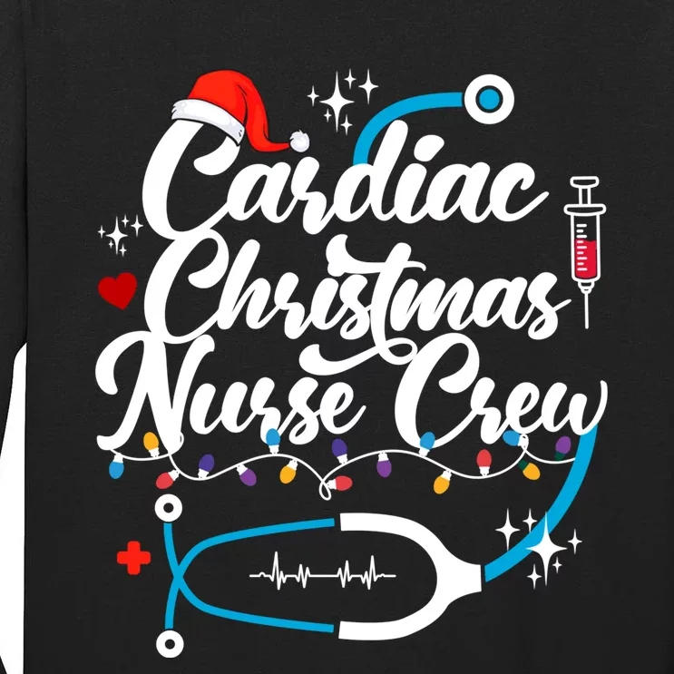 Cardiac Christmas Nurse Crew Holiday Season Tall Long Sleeve T-Shirt