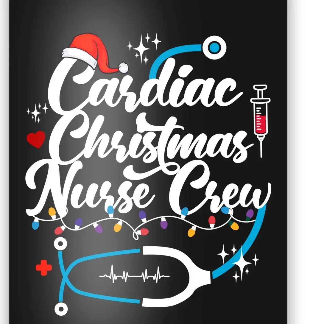 Cardiac Christmas Nurse Crew Holiday Season Poster