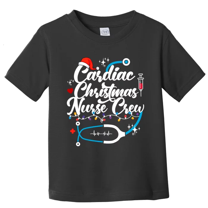 Cardiac Christmas Nurse Crew Holiday Season Toddler T-Shirt