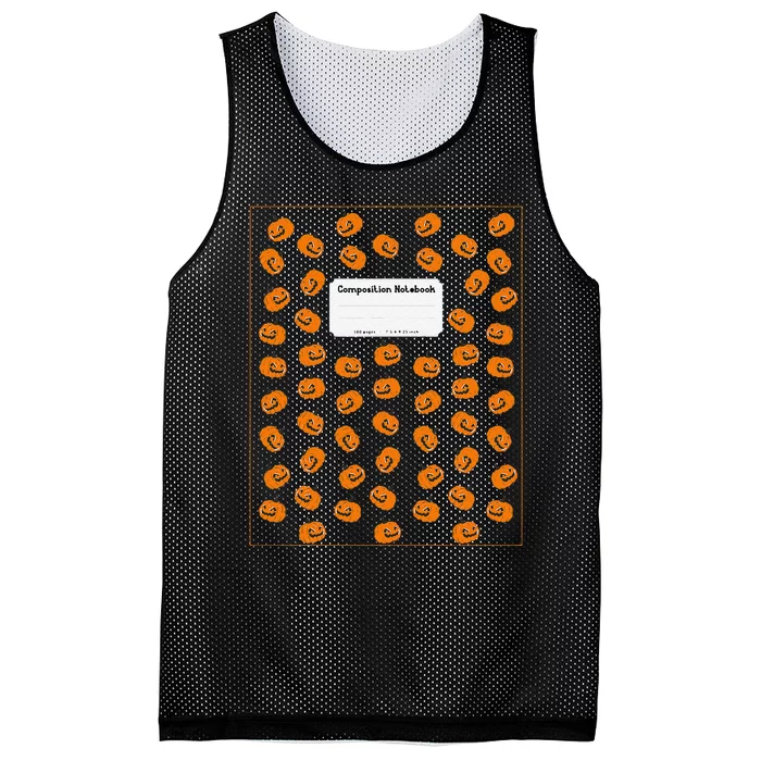 Cute Composition Notebook Costume Matching Group Halloween Mesh Reversible Basketball Jersey Tank