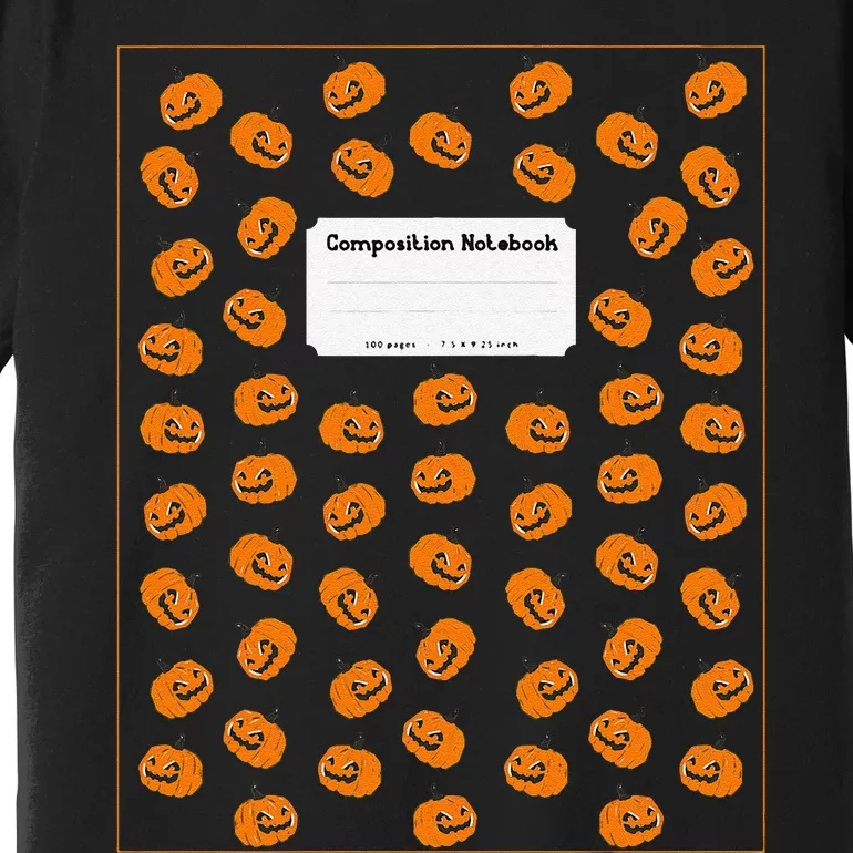 Cute Composition Notebook Costume Matching Group Halloween Premium T-Shirt