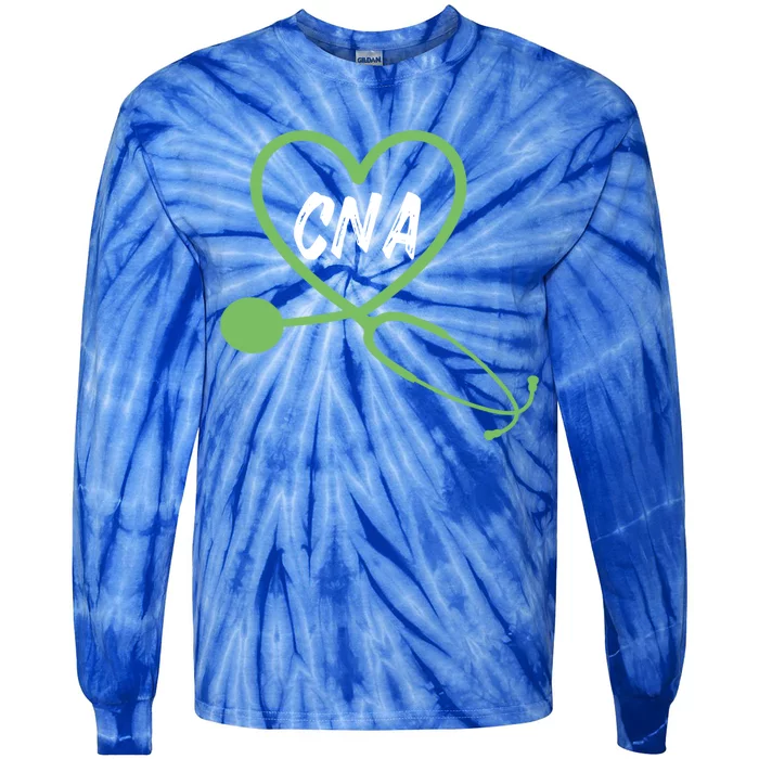 Cna Certified Nursing Assistant Profession Cool Gift Tie-Dye Long Sleeve Shirt