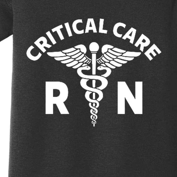 Critical Care Nursing Department Icu Rn Critical Care Nurse Baby Bodysuit