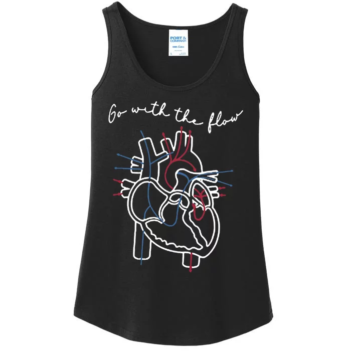 Cvicu Cardiac Nurse Anatomy Cardiology Human Heart Flow Ladies Essential Tank