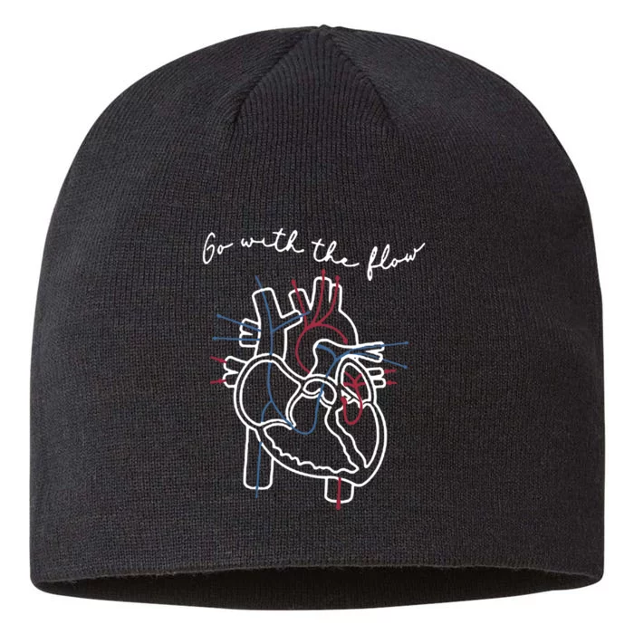 Cvicu Cardiac Nurse Anatomy Cardiology Human Heart Flow 8 1/2in Sustainable Knit Beanie