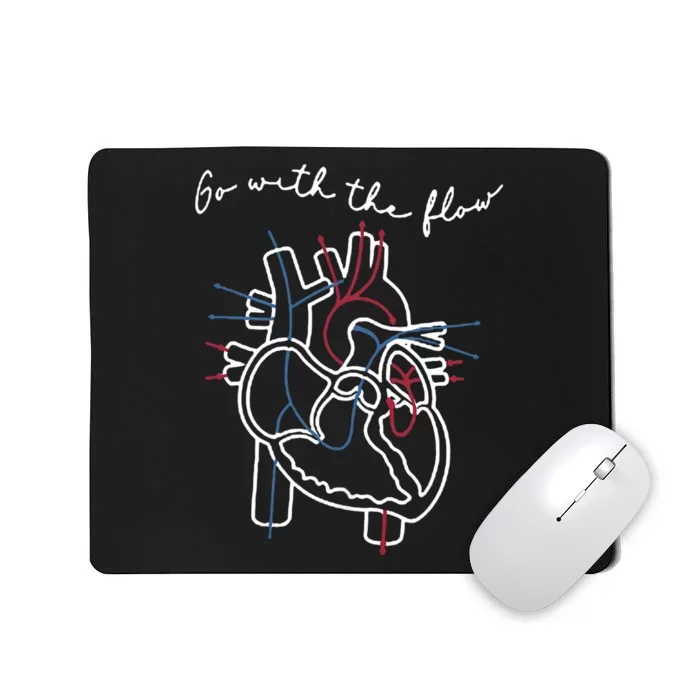 Cvicu Cardiac Nurse Anatomy Cardiology Human Heart Flow Mousepad