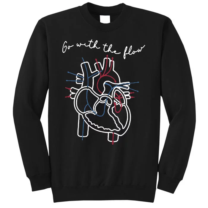 Cvicu Cardiac Nurse Anatomy Cardiology Human Heart Flow Tall Sweatshirt