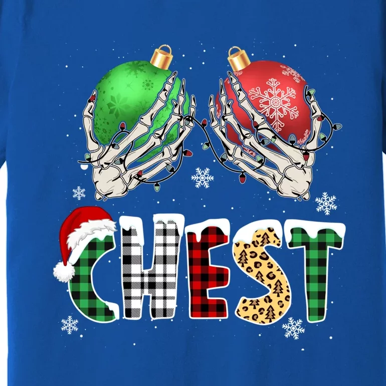 Christmas Chest Nuts Chestnuts Xmas Couple Matching Costume Gift Premium T-Shirt