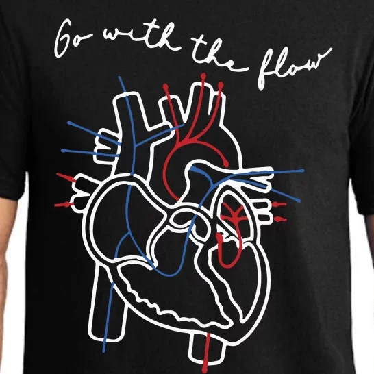 Cvicu Cardiac Nurse Heart Flow Anatomy Pajama Set