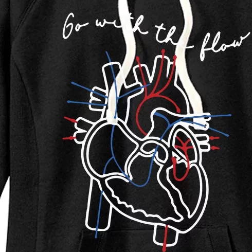 Cvicu Cardiac Nurse Heart Flow Anatomy Women's Fleece Hoodie