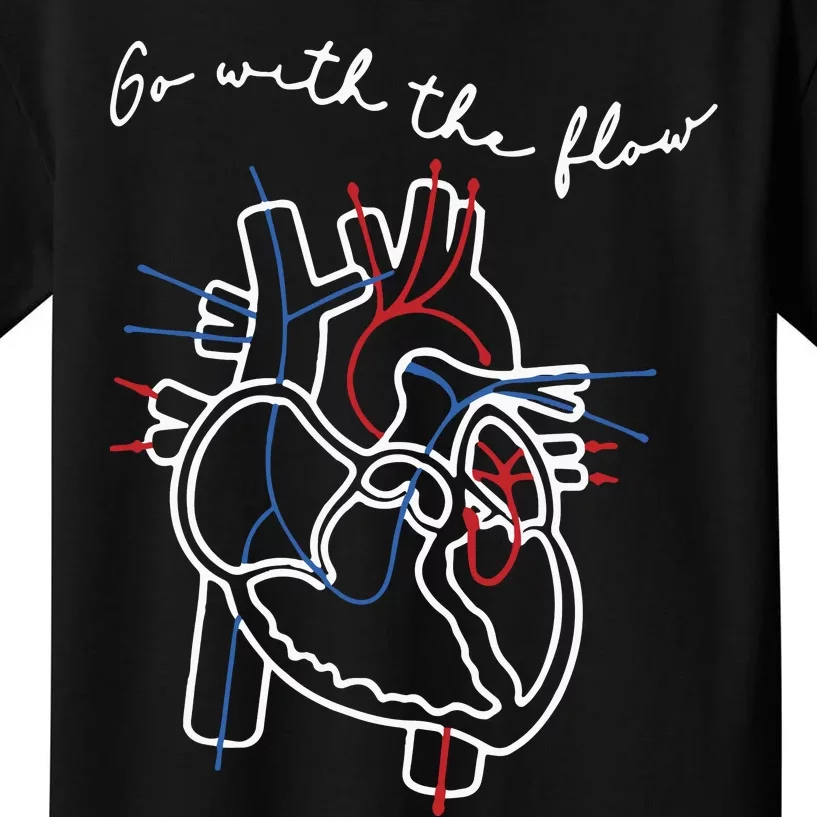 Cvicu Cardiac Nurse Heart Flow Anatomy Kids T-Shirt