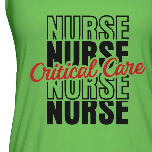 Critical Care Nurse Gift Ladies Essential Flowy Tank