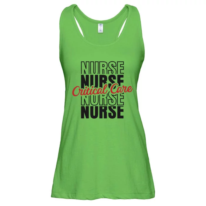 Critical Care Nurse Gift Ladies Essential Flowy Tank