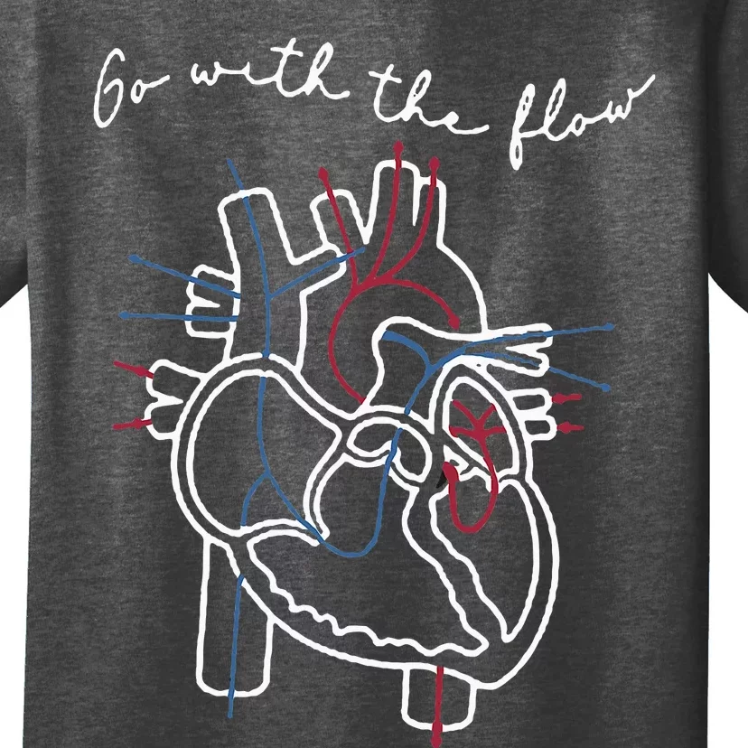 Cvicu Cardiac Nurse Anatomy Cardiology Human Heart Flow T-Shirt