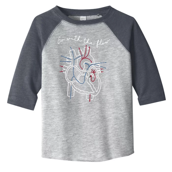 Cvicu Cardiac Nurse Anatomy Cardiology Human Heart Flow Toddler Fine Jersey T-Shirt