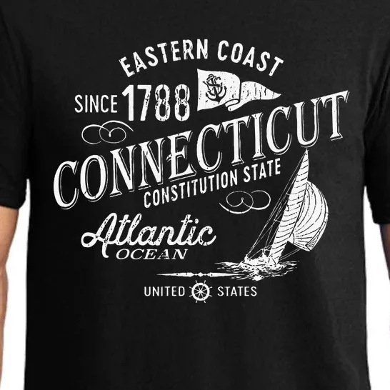 Connecticut Ct Nautical Sailing Design Pajama Set