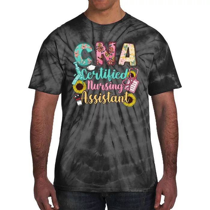 CNA Certified Nursing Assistant Tie-Dye T-Shirt