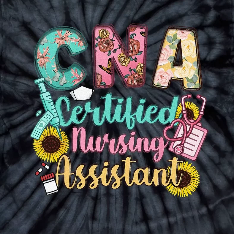 CNA Certified Nursing Assistant Tie-Dye T-Shirt