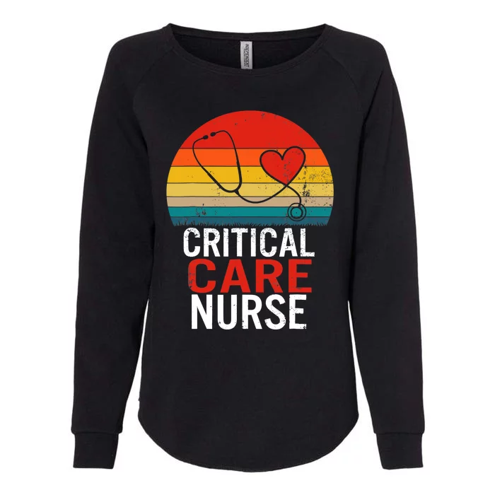 Critical Care Nurse ICU Nurses Week Intensive Care Graduate Womens California Wash Sweatshirt