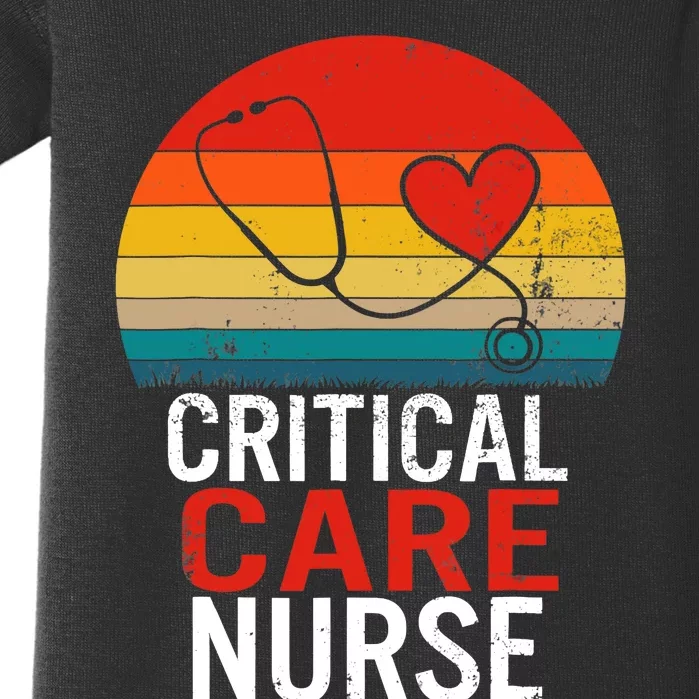 Critical Care Nurse ICU Nurses Week Intensive Care Graduate Baby Bodysuit