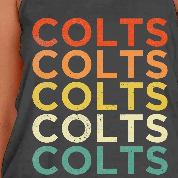 Colts Women's Knotted Racerback Tank