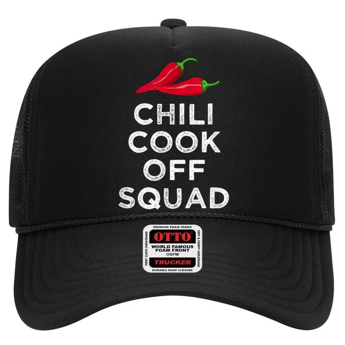 Chili Cook Off Squad Chili Contest Matching Team High Crown Mesh Trucker Hat