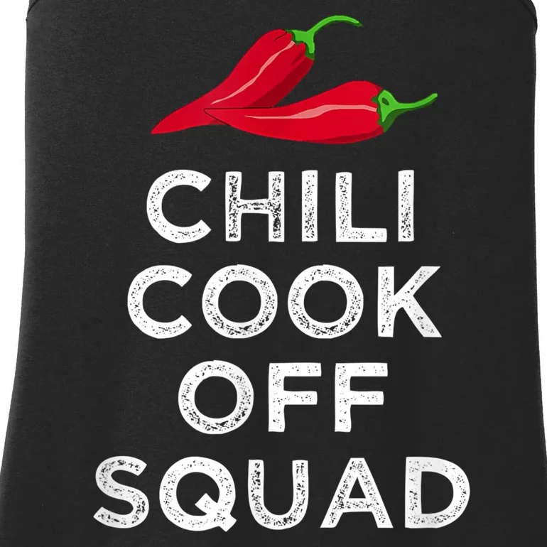 Chili Cook Off Squad Chili Contest Matching Team Ladies Essential Tank