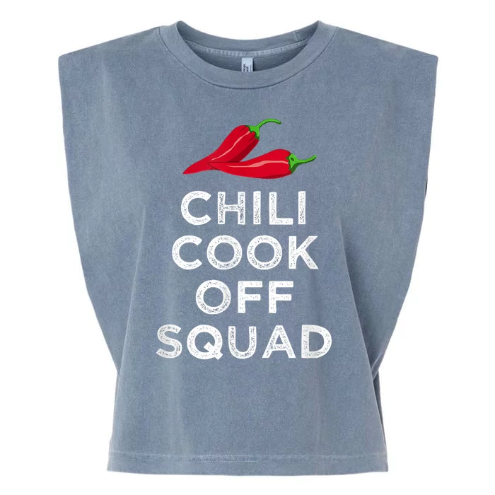 Chili Cook Off Squad Chili Contest Matching Team Garment-Dyed Women's Muscle Tee