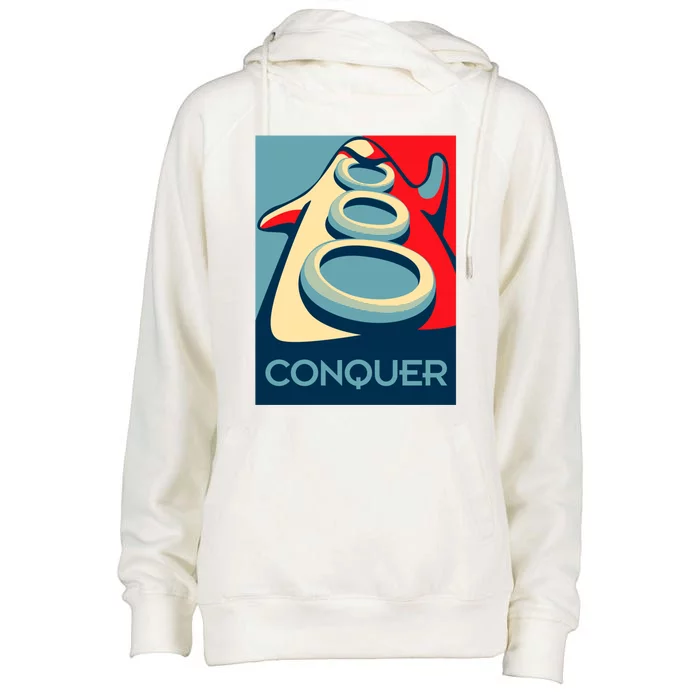 Conquer Womens Funnel Neck Pullover Hood