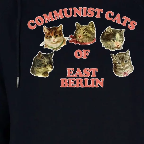 Communist Cats Of East Berlin Womens Funnel Neck Pullover Hood