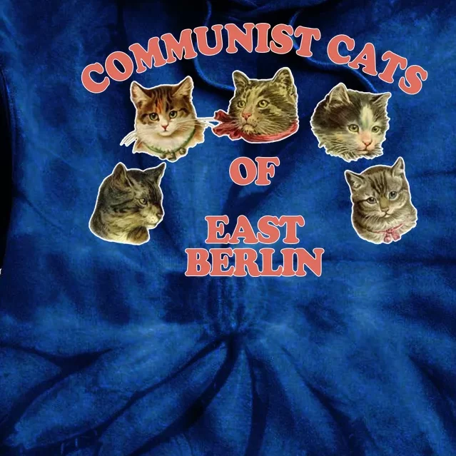 Communist Cats Of East Berlin Tie Dye Hoodie