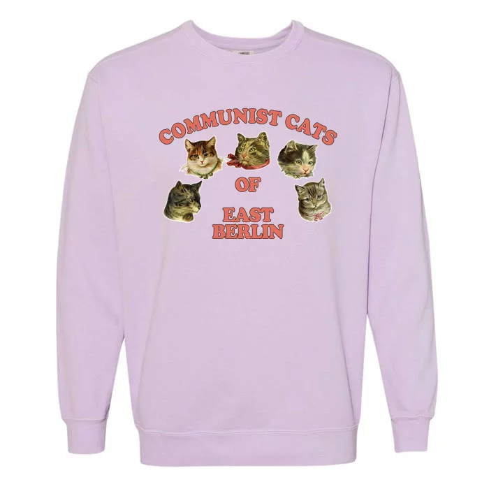 Communist Cats Of East Berlin Garment-Dyed Sweatshirt