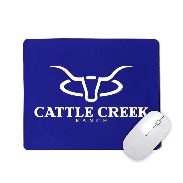 Cattle Creek Original White Logo Mousepad