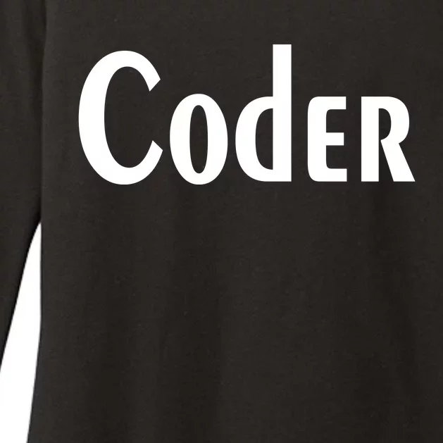 Coder Womens CVC Long Sleeve Shirt