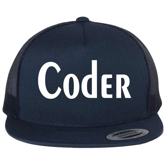 Coder Flat Bill Trucker Hat