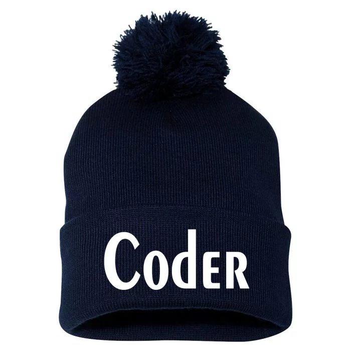 Coder Pom Pom 12in Knit Beanie