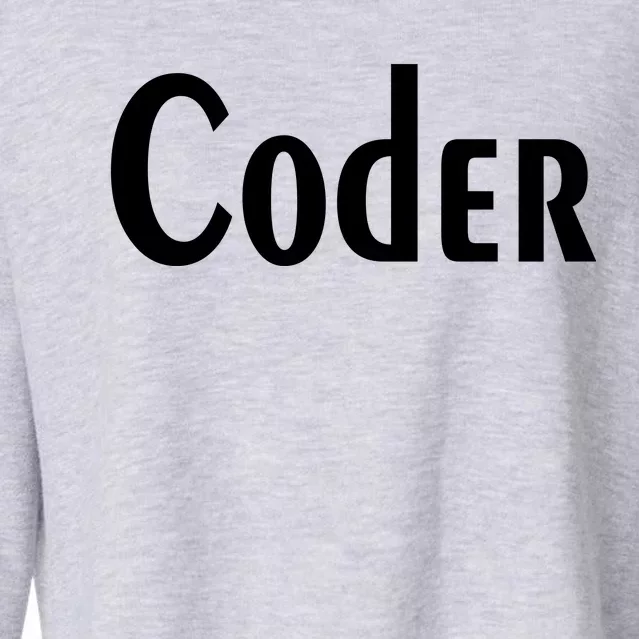 Coder Cropped Pullover Crew