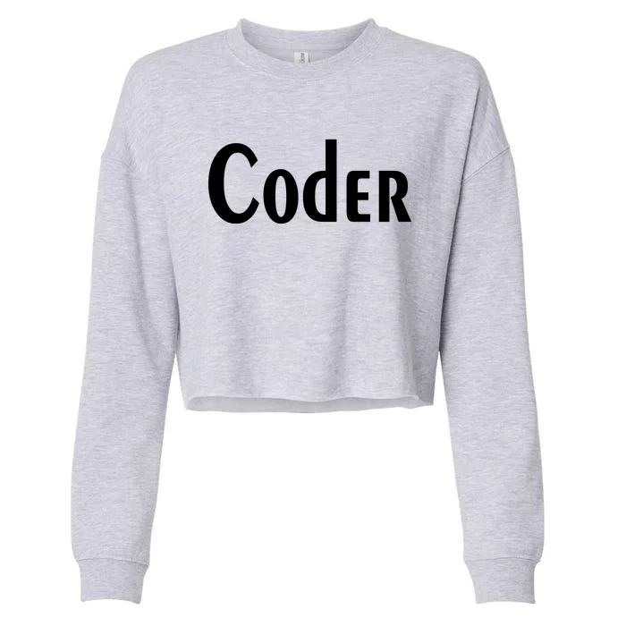 Coder Cropped Pullover Crew