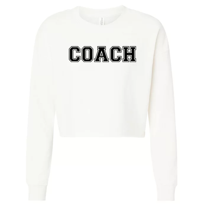 Coach Cropped Pullover Crew