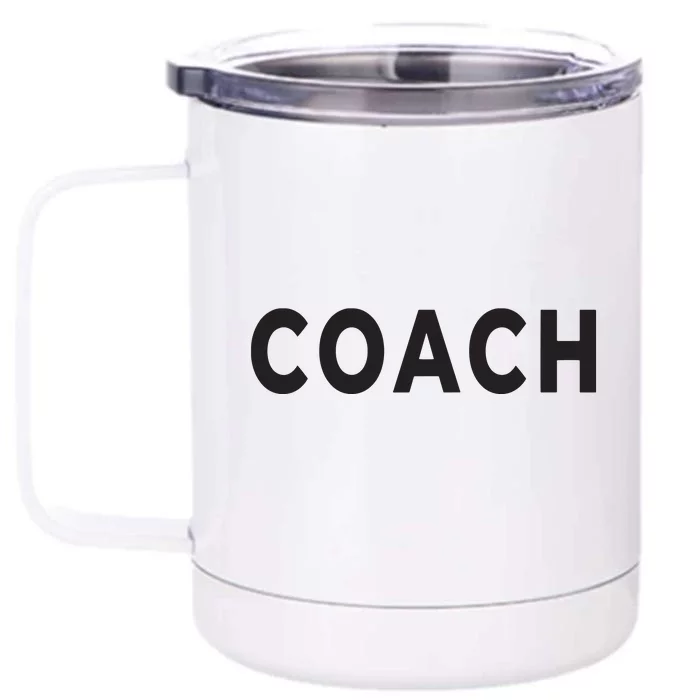 Coach Front & Back 12oz Stainless Steel Tumbler Cup