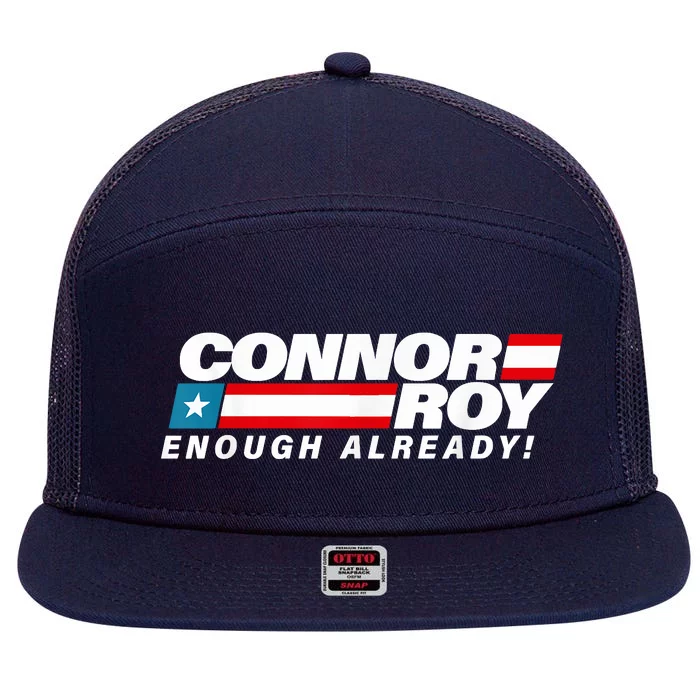 ConnorRoyEnoughAlreadyFlag 7 Panel Mesh Trucker Snapback Hat